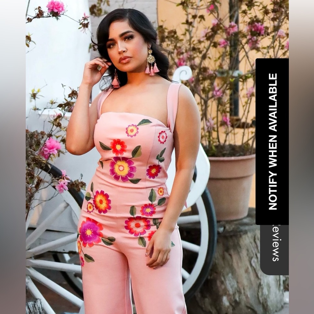Floral Pink Jumpsuit